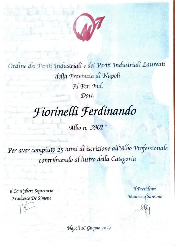 Merito 25 Anni