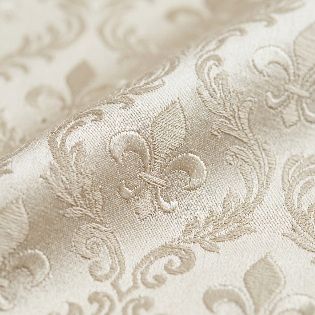 Progettazione Jacquard al software, broccato rosso e oro